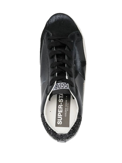 Golden Goose Super-Star Classic with Glitter Heel Tab Black
