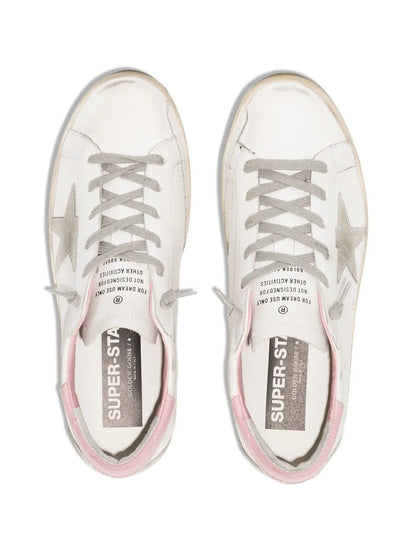 Golden Goose Super-Star With Silver And Pink