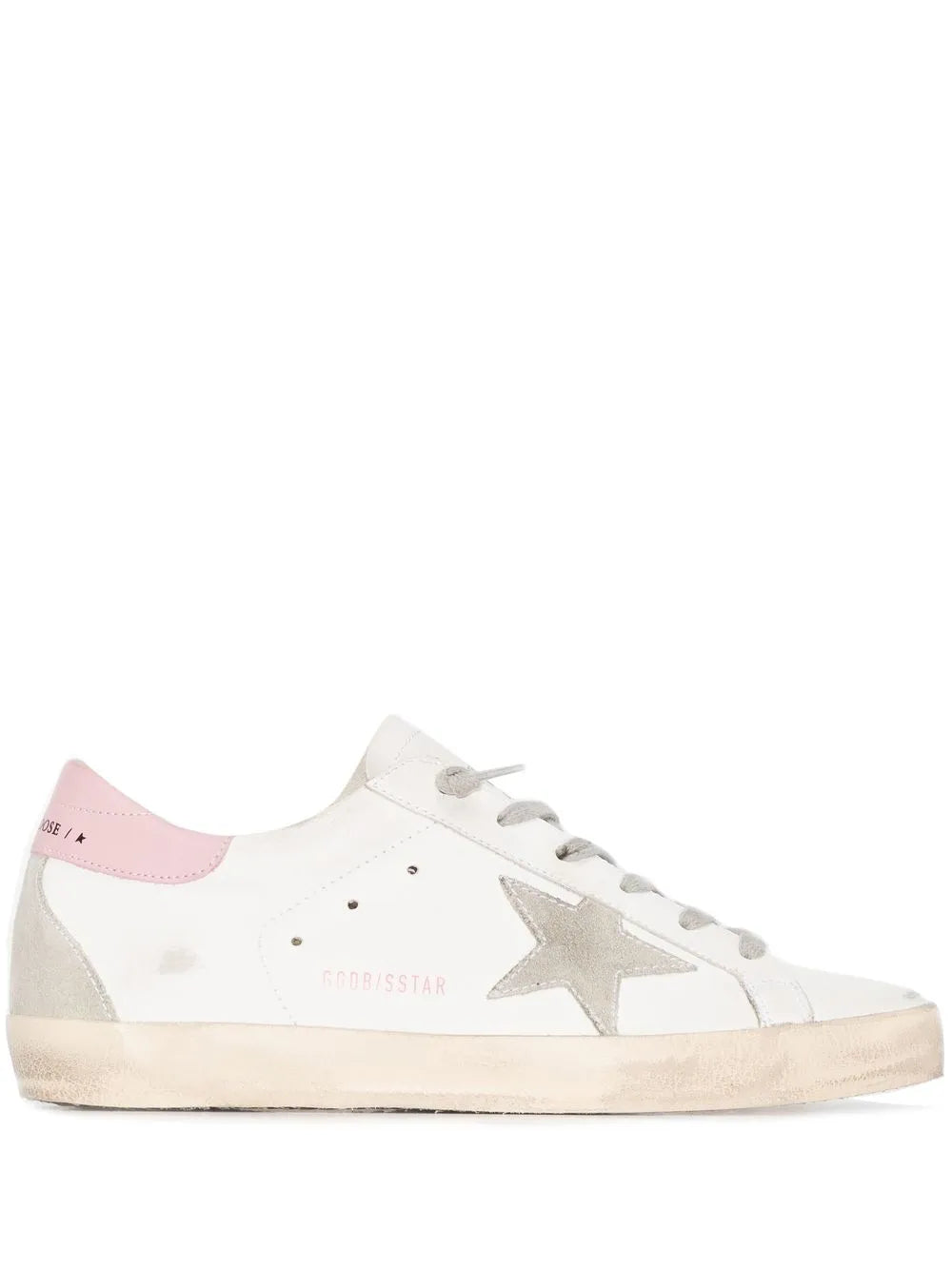 Golden Goose Super-Star With Silver And Pink