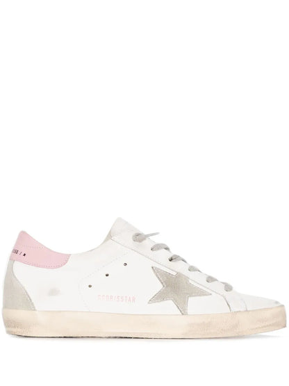 Golden Goose Super-Star With Silver And Pink