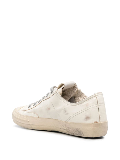 Golden Goose V-Star In Nappa With Black Nubuck Leather Star