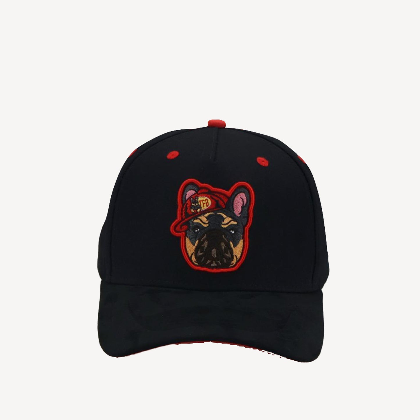 Frenchie Brand Gorra El Del Frenchie All Black Red Bottom