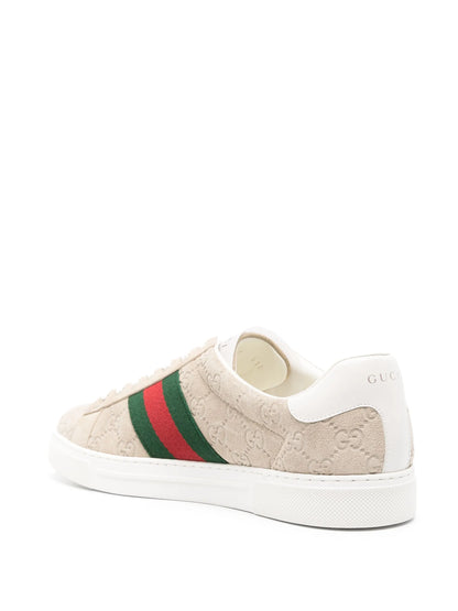 Gucci Ace GG Tan Suede