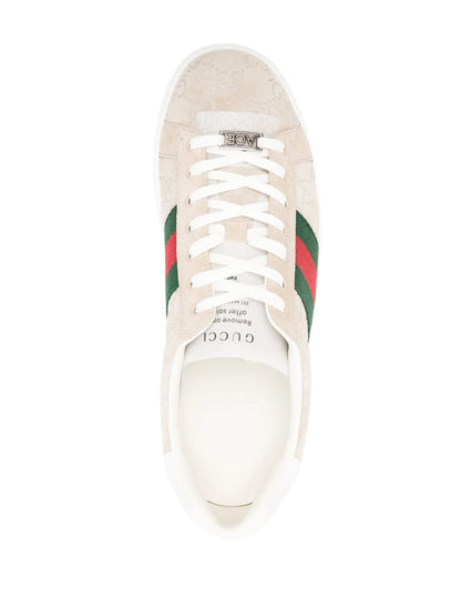 Gucci Ace GG Tan Suede