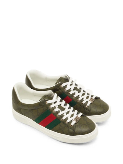 Gucci Ace Low Top GG Olive
