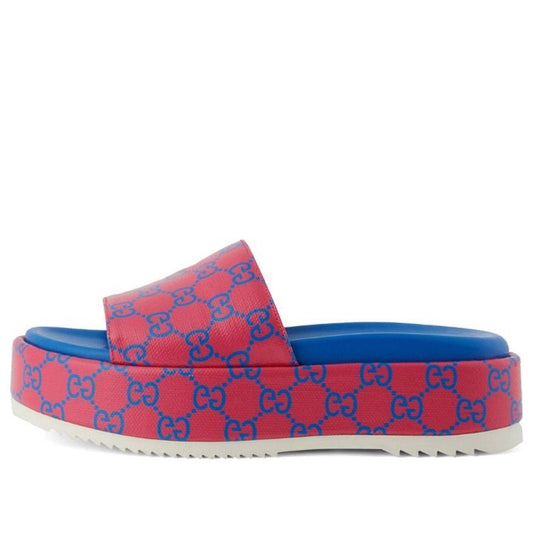 Gucci Gg Platform Slide Fuchsia Blue (Women's)