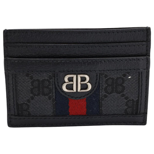 Balenciaga Gucci X The Hacker Project Card Case Black