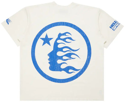 Hellstar Beat Us! T-Shirt White/Blue