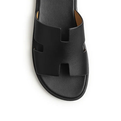 Hermes Izmir Black Sandals