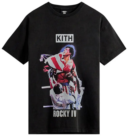 Kith Rocky Iv Vintage Tee Black