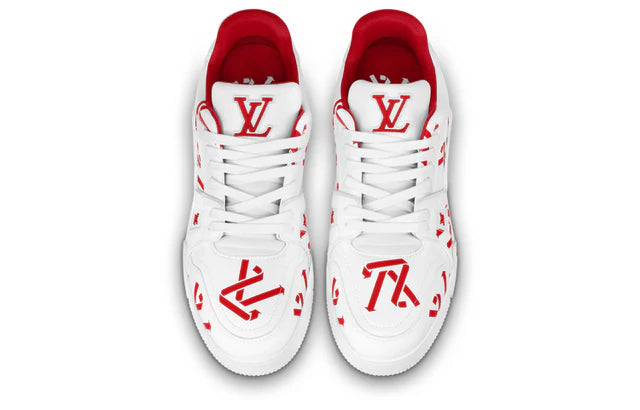 Louis Vuitton LV Trainer Sneaker White/Red Monogram