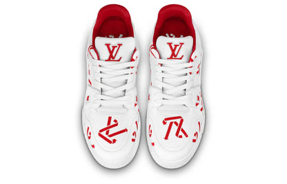 Louis Vuitton LV Trainer Sneaker White/Red Monogram