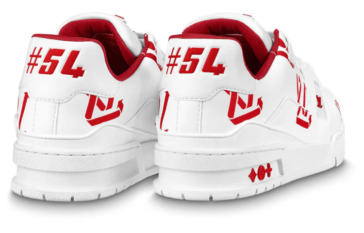 Louis Vuitton LV Trainer Sneaker White/Red Monogram