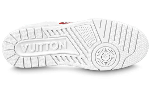 Louis Vuitton LV Trainer Sneaker White/Red Monogram