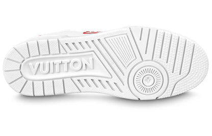 Louis Vuitton LV Trainer Sneaker White/Red Monogram