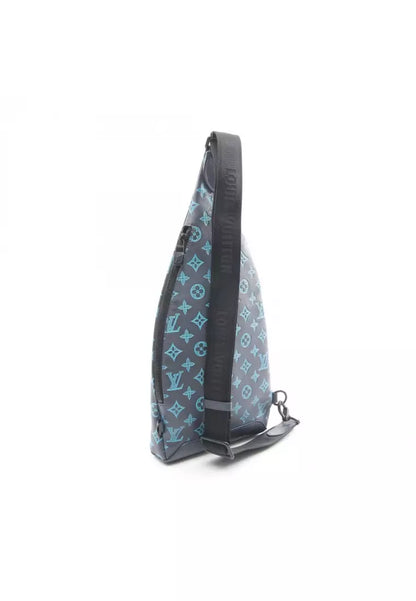 Louis Vuitton Monogram Shadow Sling Bag Dark Blue