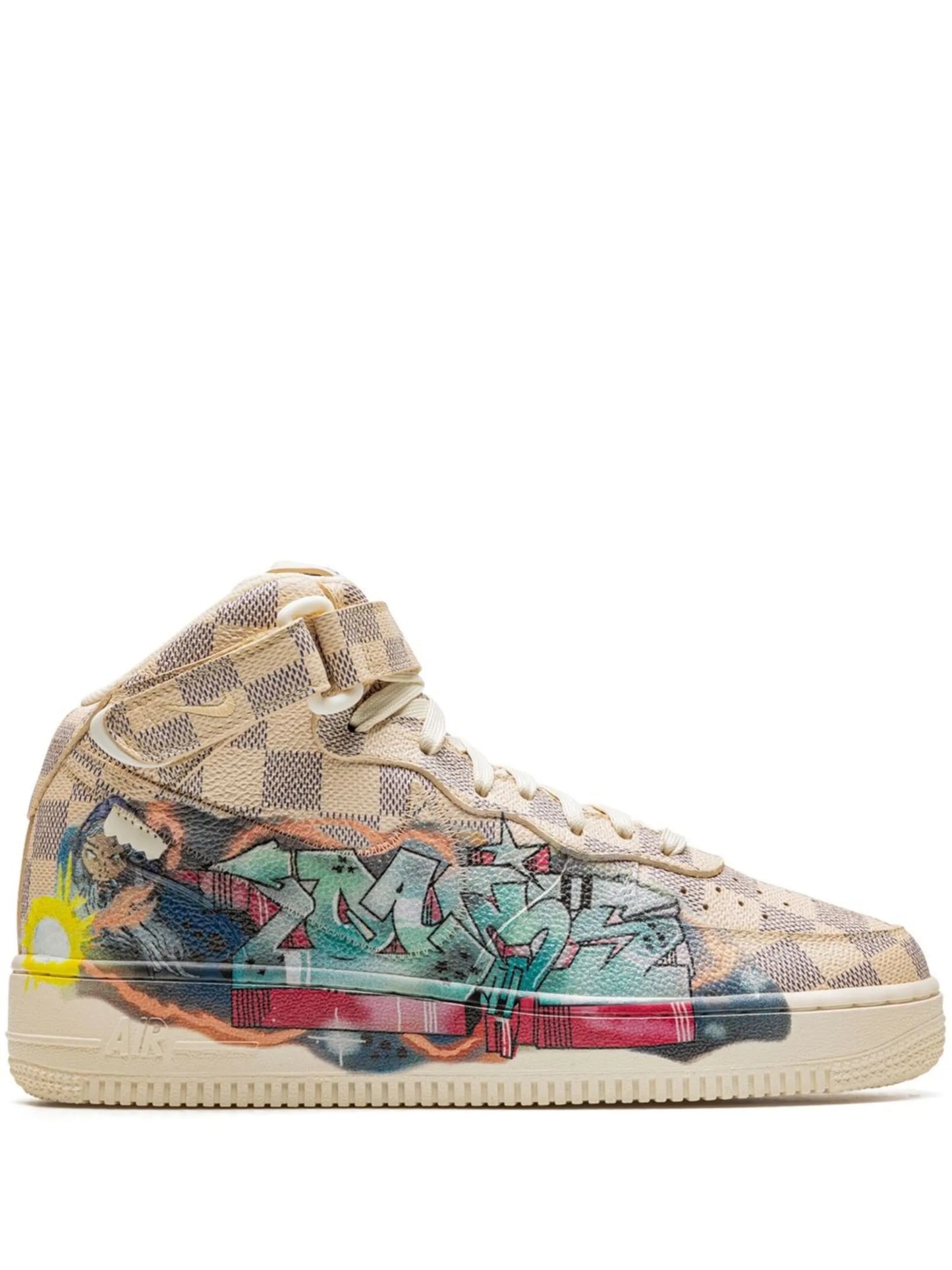 Louis Vuitton Nike Air Force 1 Mid By Virgil Abloh Graffiti