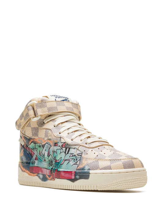Louis Vuitton Nike Air Force 1 Mid By Virgil Abloh Graffiti