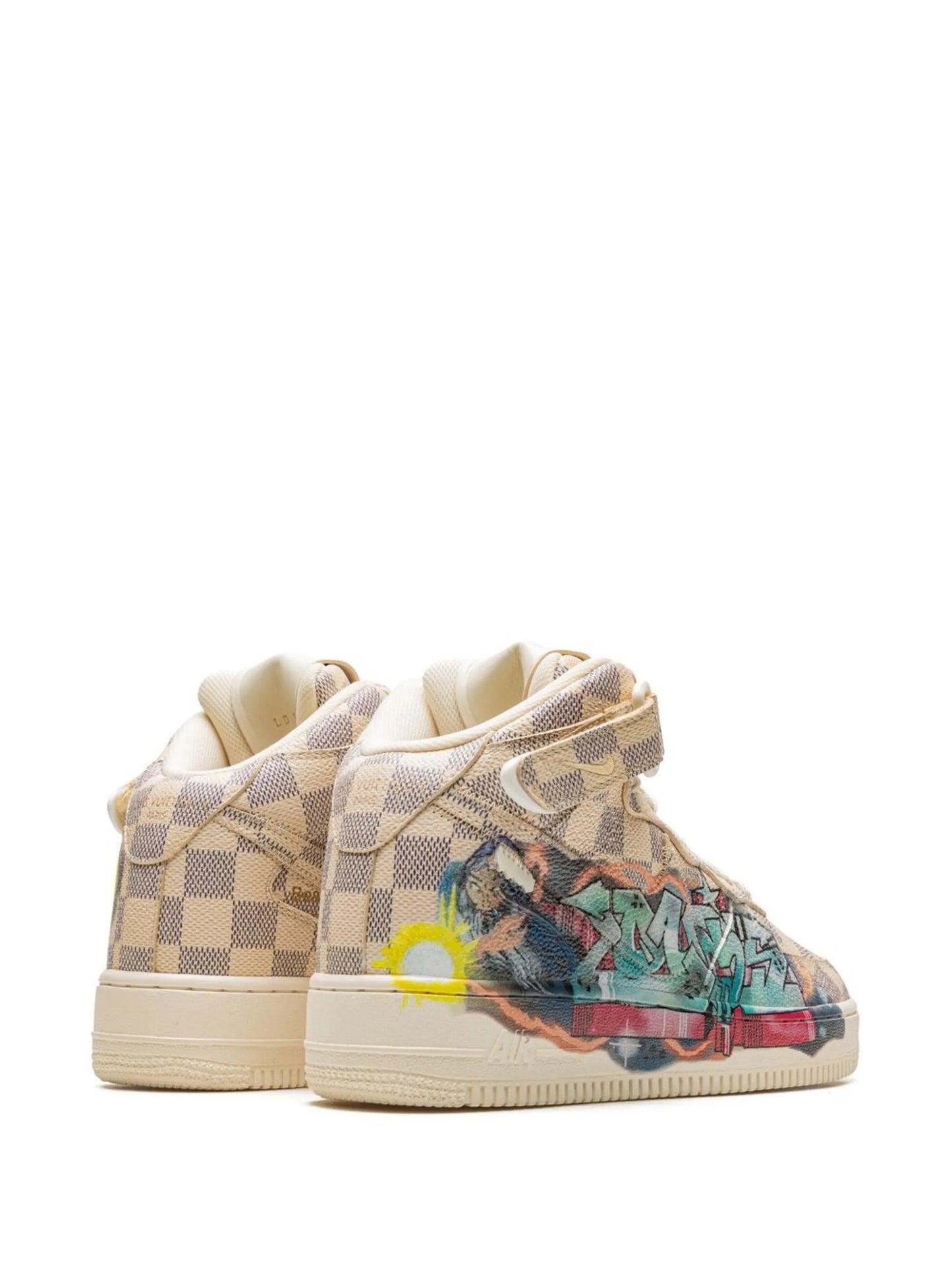 Louis Vuitton Nike Air Force 1 Mid By Virgil Abloh Graffiti