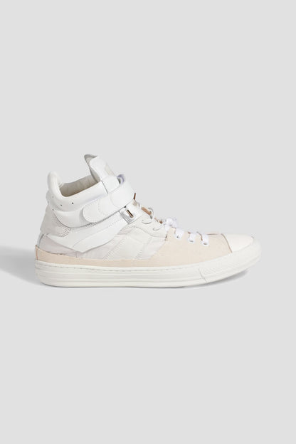 Maison Margiela Evolution Leather Canvas White High Top