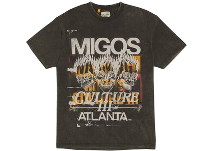 Gallery Dept Migos X For Culture Iii Three Skulls T-Shirt Washed Black