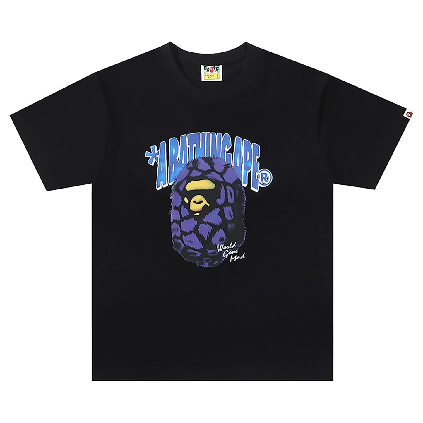 BAPE Fur Ape Head Tee Black