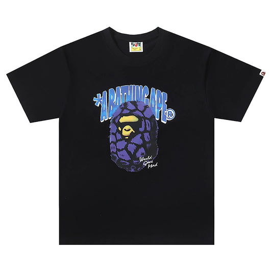 BAPE Fur Ape Head Tee Black