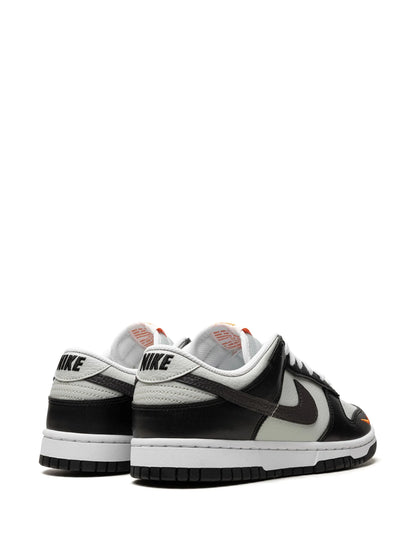 Nike Dunk Low Black Bright Mandarin Mini Swoosh (GS)