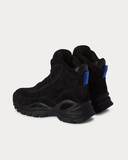 OFF-WHITE High Top Hiking Boot In Black Blue