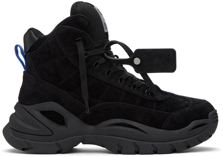 OFF-WHITE High Top Hiking Boot In Black Blue
