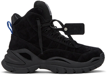 OFF-WHITE High Top Hiking Boot In Black Blue