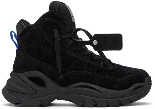 OFF-WHITE High Top Hiking Boot In Black Blue