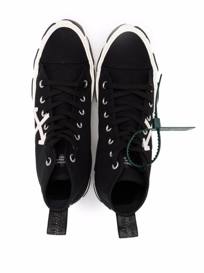 OFF-WHITE Vulc Mid Canvas Black White