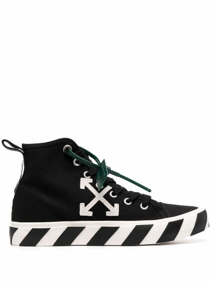 OFF-WHITE Vulc Mid Canvas Black White