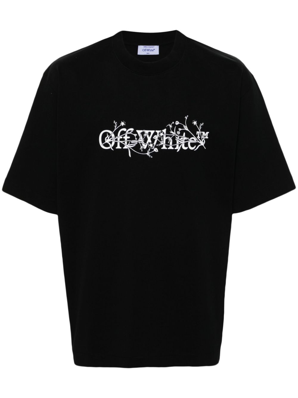 Off-White Bookish Flower Skate Black Tee