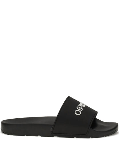 Off White Bookish Slider Black White