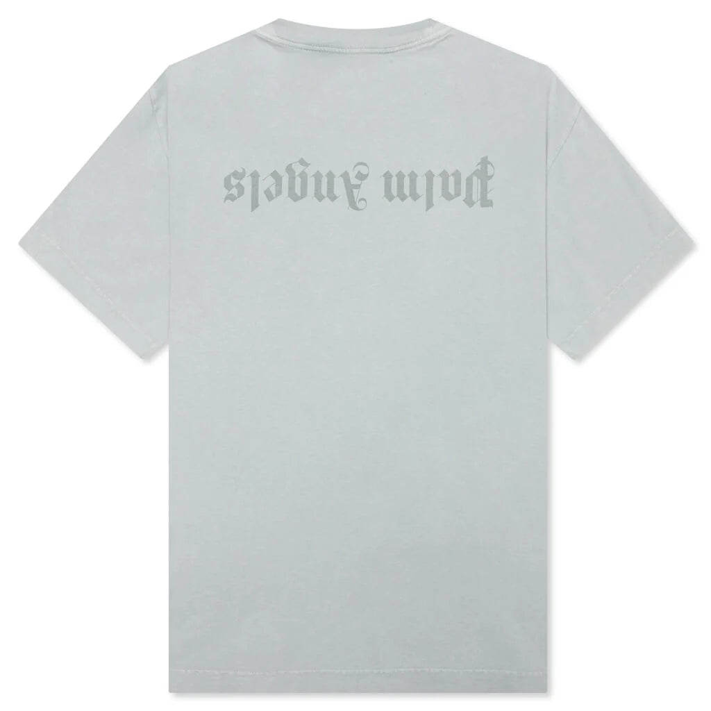 Palm Angels Gd Reverse Logo Tee Light Grey