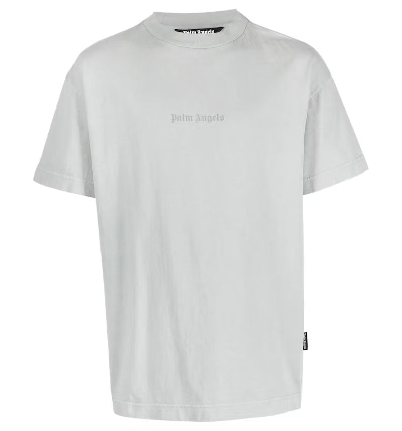Palm Angels Gd Reverse Logo Tee Light Grey