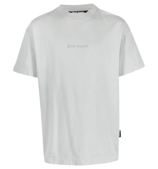 Palm Angels Gd Reverse Logo Tee Light Grey