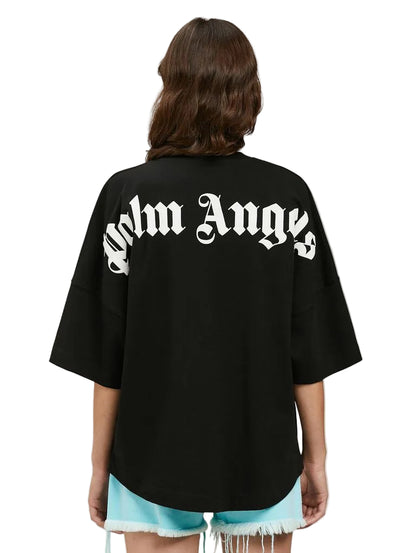 Palm Angels Logo Printed Crewneck T-Shirt