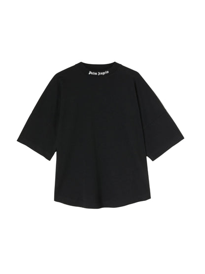 Palm Angels Logo Printed Crewneck T-Shirt