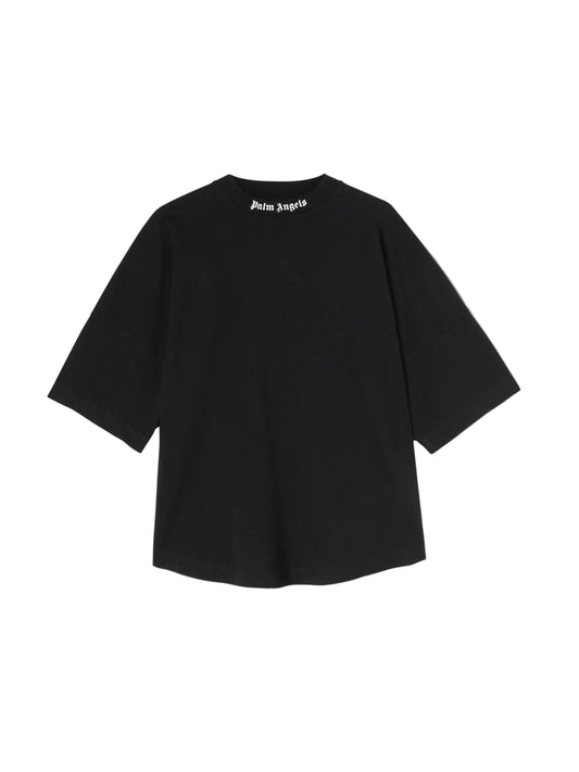 Palm Angels Logo Printed Crewneck T-Shirt
