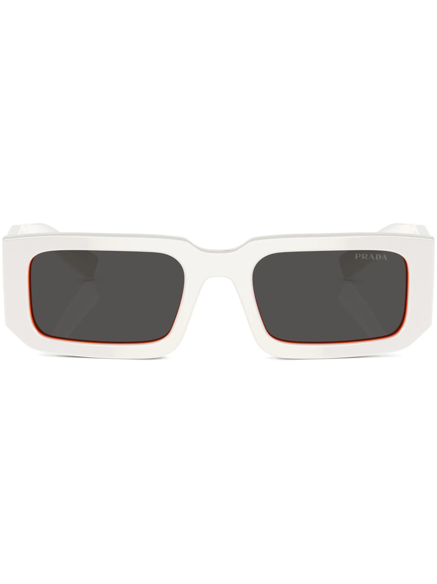 Prada Unisex Sunglasses White Orange