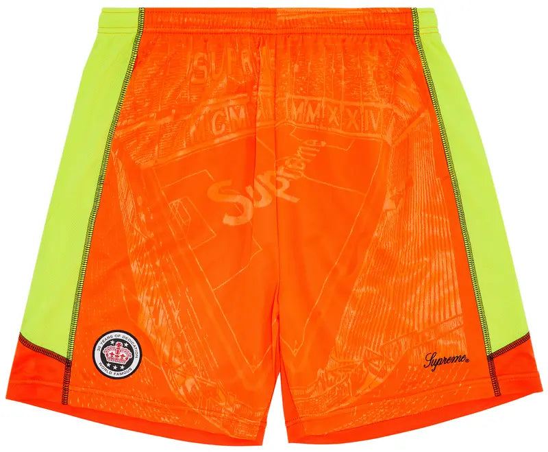 Naranja Supreme Jacquard Soccer Short Orange