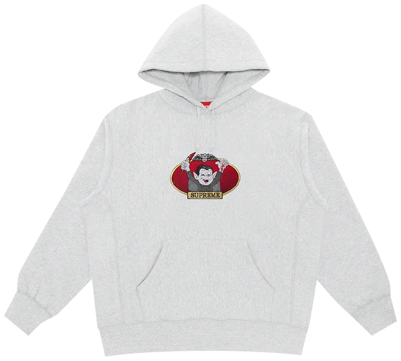 Supreme Vampire Boy Hooded Sweatshirt Ash Grey