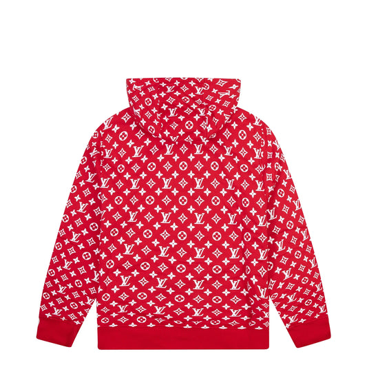 Louis Vuitton Supreme X Box Logo Hooded Sweatshirt Red