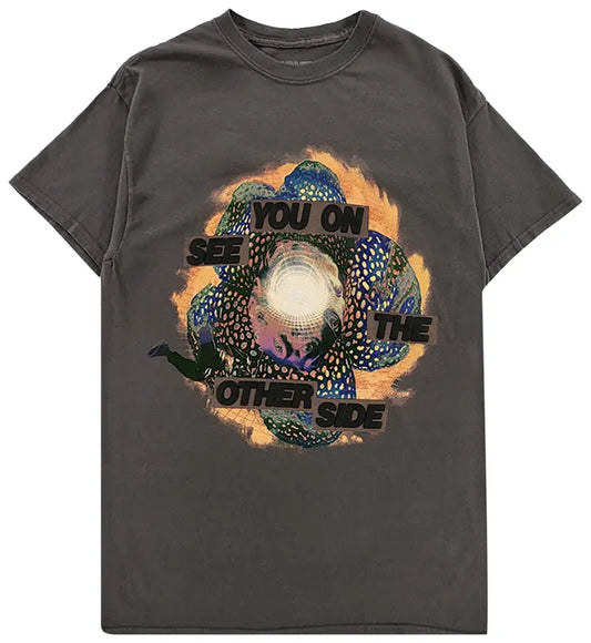 Travis Scott Flower Portal T-Shirt Grey