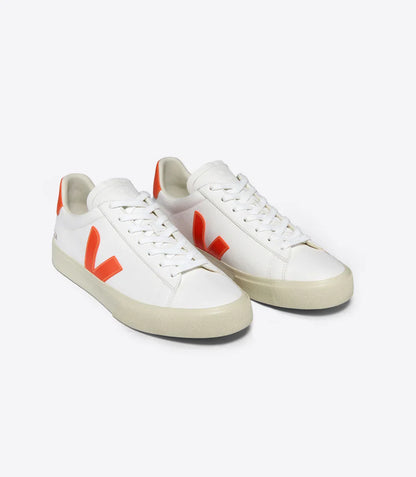 Veja Campo Leather White V Orange