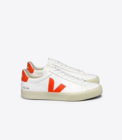 Veja Campo Leather White V Orange