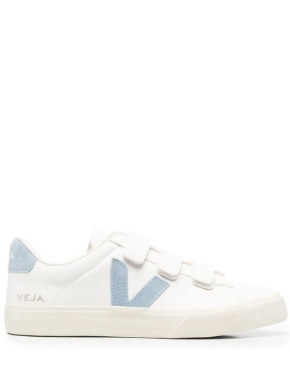 Veja Recife Velcro Chromefree Leather White Blue
